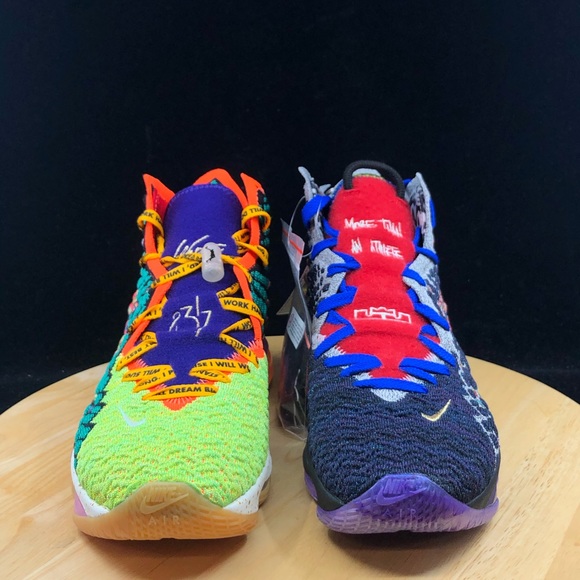 Nike Lebron 17 XVII What The WTW Multi Color - Picture 3 of 8